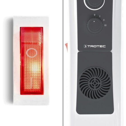 Olejový elektrický radiátor TRH 22 E s ventilátorom 