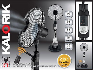 Dezinfekčný a ochladzovací ventilátor TKG VT 1026 s rozprašovaním antivirotika.